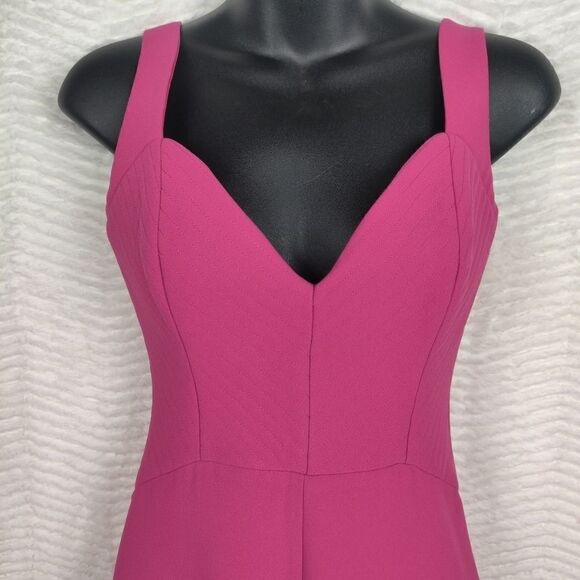 BHLDN NICHOLAS Fuschia Pink Midi Pencil Dress Sz 0 - Picture 5 of 8